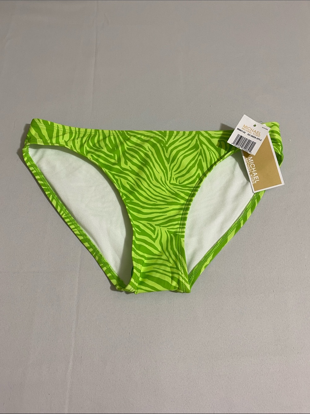 MICHAEL KORS Green Apple Bikini Bottom Women's Size S